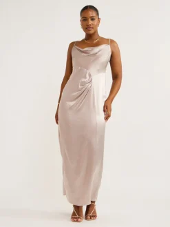 Suboo Millenia Cowl Neck Twist Strappy Maxi Dress in^ Party | Midi